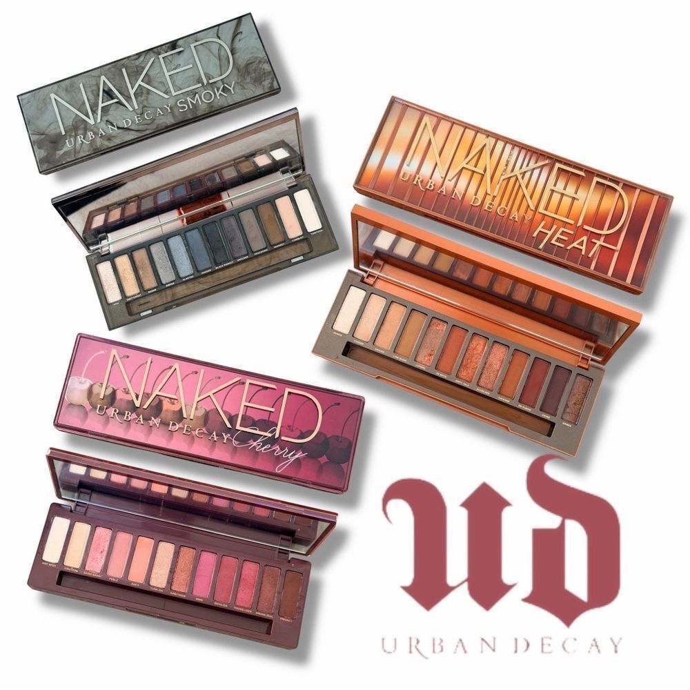 Urban Decay Naked Eyeshadow Collection - Smoky, Heat, Cherry (three)